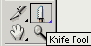Инструмент Knife на палитре инструментов