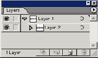 Палитра Layers после выполнения Release to Layer (Sequence)